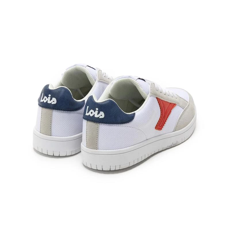 Zapatillas Deportivas Caminar Para Mujer Lois 85802 Blancas Con Cordones 3 Zapatillas Deportivas Caminar Para Mujer Lois 85802 Blancas Con Cordones - Imagen 3