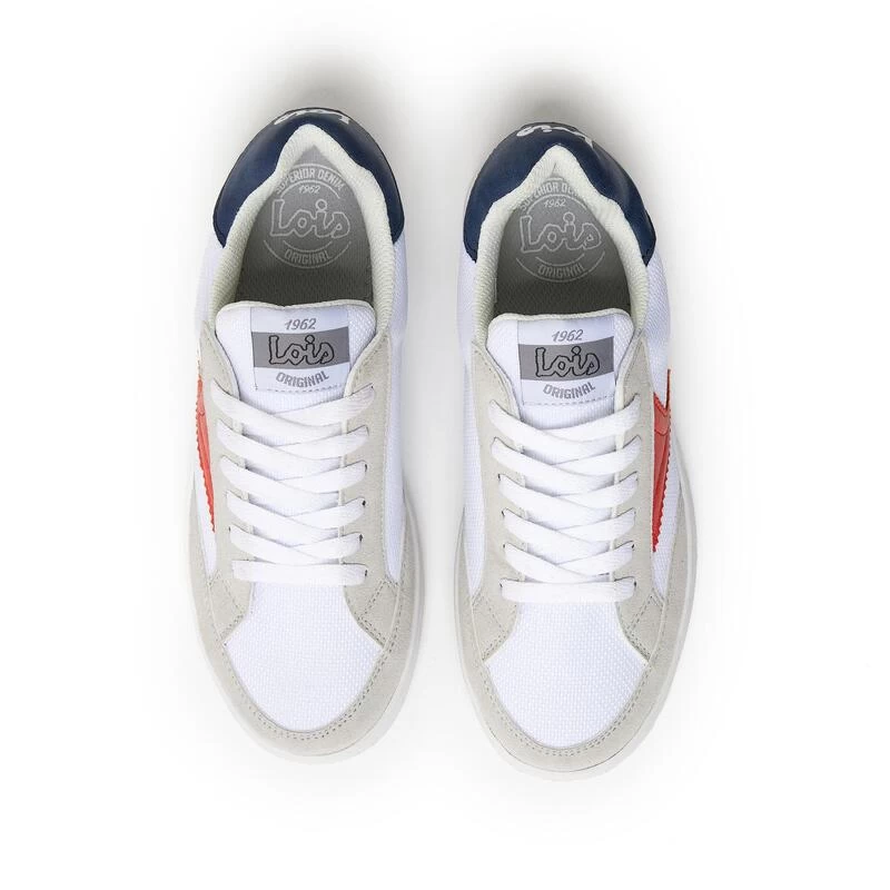 Zapatillas Deportivas Caminar Para Mujer Lois 85802 Blancas Con Cordones 4 Zapatillas Deportivas Caminar Para Mujer Lois 85802 Blancas Con Cordones - Imagen 4