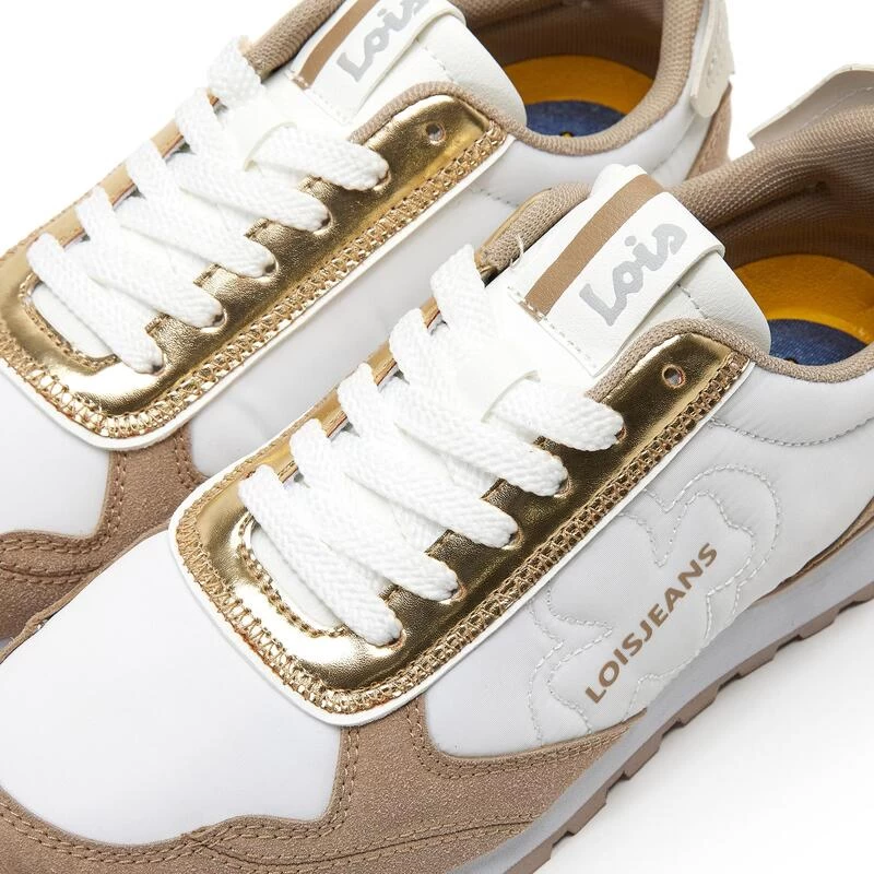 Zapatillas Deportivas Para Mujer Lois 85849 Blancas Con Estabilizador 5 Zapatillas Deportivas Para Mujer Lois 85849 Blancas Con Estabilizador - Imagen 5